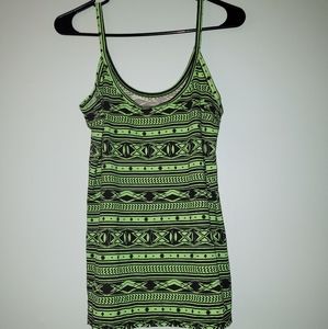 No Boundaries Green & Black Cami Size XL